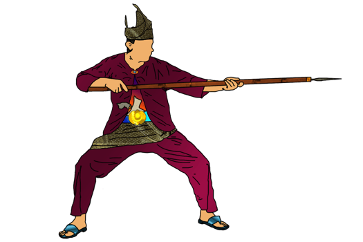 icon of martial art call silat png