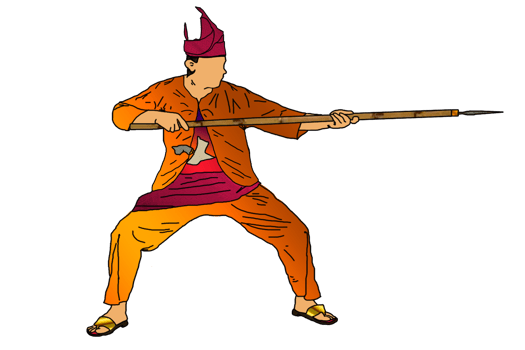 icon of martial art call silat png