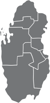 doodle freehand drawing of qatar map. png