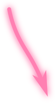 pink abstract neon arrow png