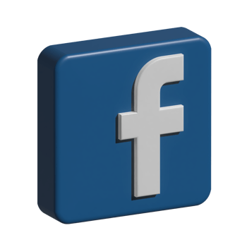 3d illustration of facebook logo png