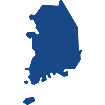 Map of South Korea png