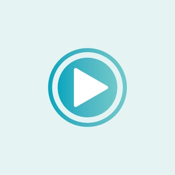 Play button icon in trendy flat style isolated on grey background. Play symbol for your web site design, logo, app, UI. Vector illustration