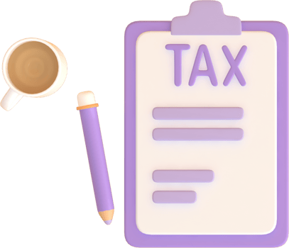 Tax Day Reminder Concept. 3d illustration submit tax by online concept, online tax payment and report. Business income. png