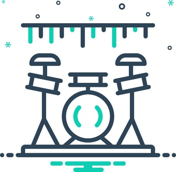 mix icon for band vector