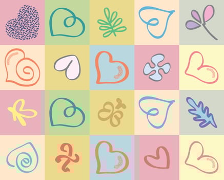 Valentine. Background. Heart icon. vector