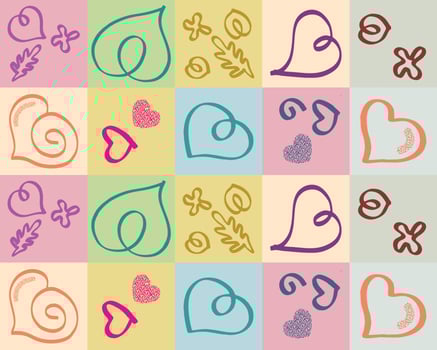 Valentine. Background. Heart icon. vector