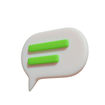 bubble chat isolated on transparent background png