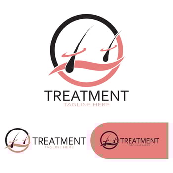 Hair treatment logo hair transplantation logo,removal logo vector image design illustration