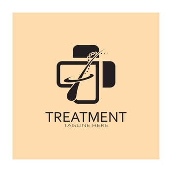 Hair treatment logo hair transplantation logo,removal logo vector image design illustration