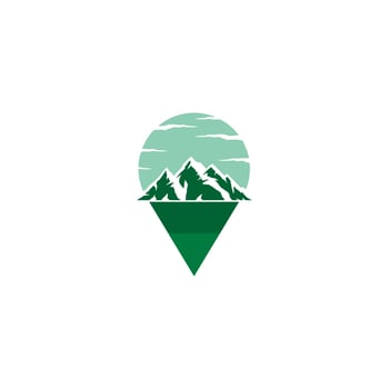 mountain vector logo design. Mountain View.