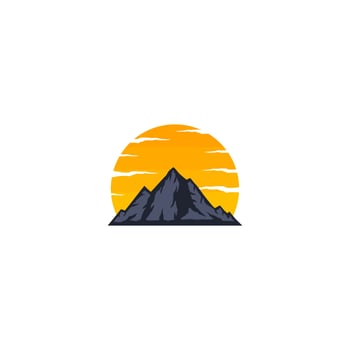 mountain vector logo design. Mountain View.
