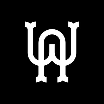 WA Monogram Logo Design Templates vector