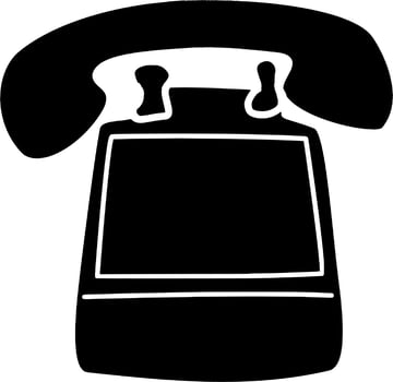 An Old Phone Illustration vector