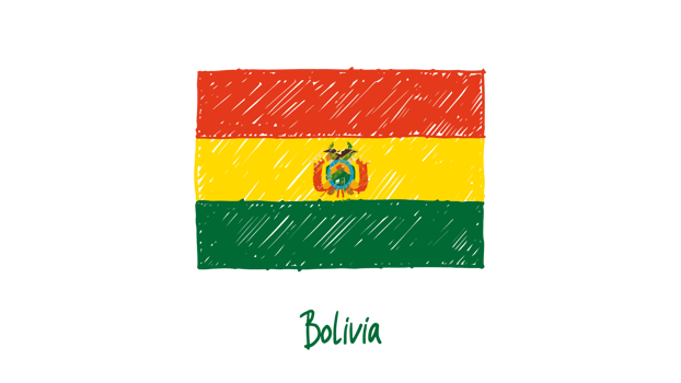 Ecuador National Country Flag Pencil Color Sketch Illustration with Transparent Background png