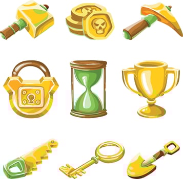Tool symbol set. High quality vector illustration