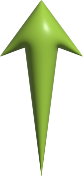 3d illustration of arrow icon png