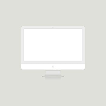 Monitor, notebook and telephone. Vector illustration