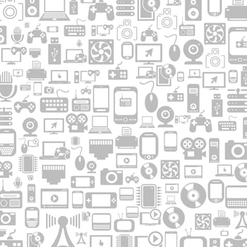 Background from computer details. A vector illustration