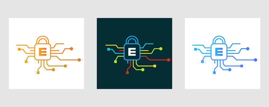 Letter S Cyber Security Logo. Internet Security Sign, Cyber Protection, Technology, Biotechnology Symbol vector