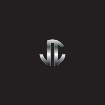 N Logo, Metal Logo, Silver Logo, monogram, vector