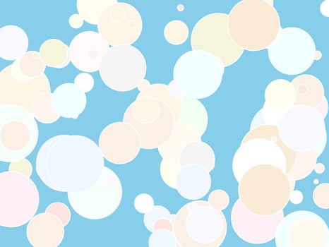 off white white shapes over sky blue background vector