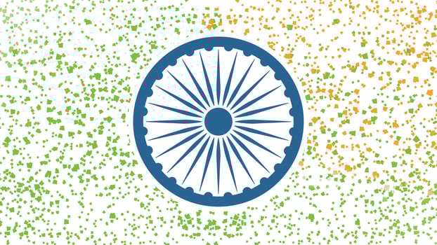 Tri Color National Flag Design for 15th of August, India Independence Day Celebration. vector