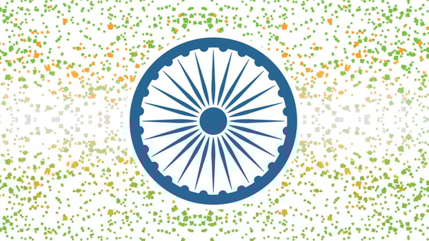 Indian Tricolor flag background for independence day. Website banner and greeting card design template. vector