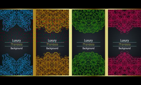 Luxury mandala background with golden arabesque pattern Arabic Islamic east style. Ramadan Style Decorative mandala. vector