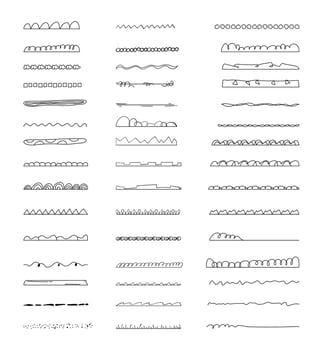 Cute Doodle Border Vector Illustration