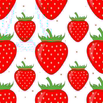 Strawberry seamless Pattern. Fruit pattern. Strawberry background vector design.
