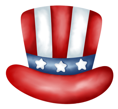 4th july uncle sam hat independence day. png