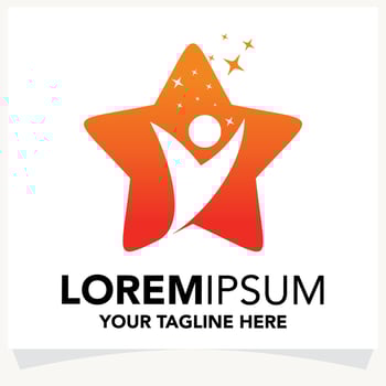 Star Care Logo Design Template Inspiration vector