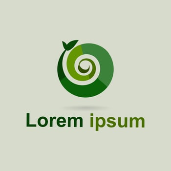 Leaf Naturally Creative Business Logo. Eco and Bio Natural Organic Logotype concept icon. Design suitable for nature sign, health care, for spa, organic food or alternative medicine center. Eps 10 vector