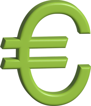 3d illustration of euro money png