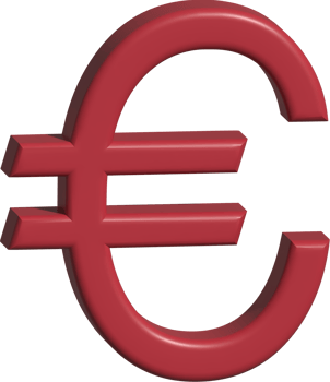 3d illustration of euro money png