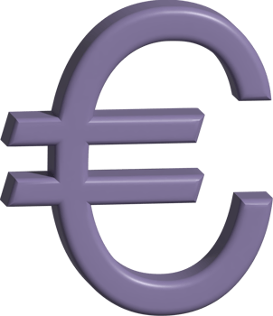 3d illustration of euro money png