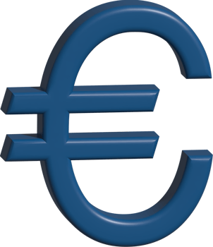 3d illustration of euro money png