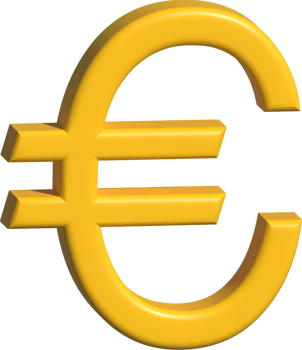 3d illustration of euro money png