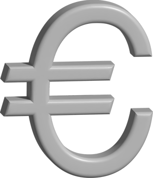 3d illustration of euro money png