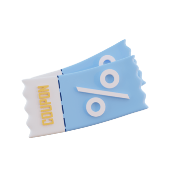 3D Coupons Illustration png