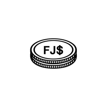 Fiji Currency, Fijian Dollar, FJD Sign. Vector Illustration