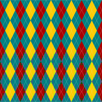 beautiful seamless geometric pattern with argyle background vector