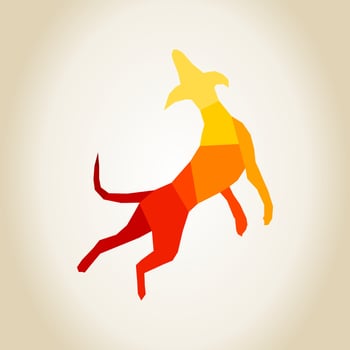 Silhouettes of different breeds of dog. A vector illustration