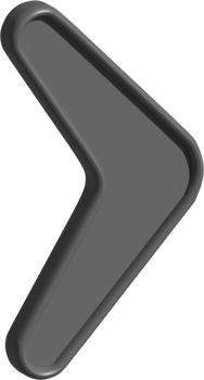 3d illustration of boomerang png
