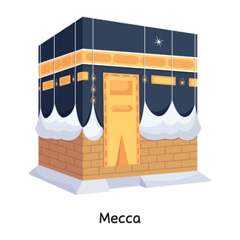 Trendy Mecca Concepts vector