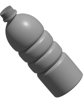 3d illustration of bottle png