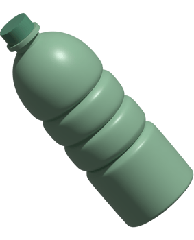 3d illustration of bottle png