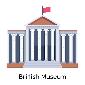 Trendy British Museum vector
