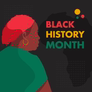Black History Month vector